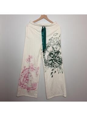 Wicked x Katie Kime Graphic Wide Leg Sweatpants Small Fairy Witch Fantasy